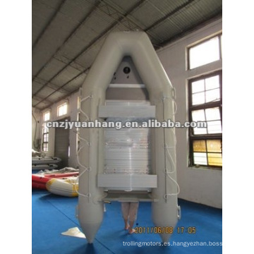 Bote inflable piso de aluminio 360